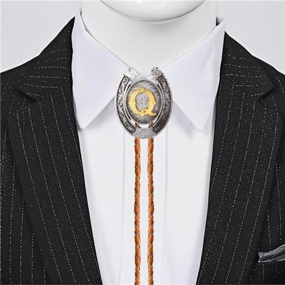 Bolo tie for Men Q - Picture 6 of 6